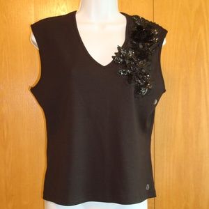 NWT The Limited Beaded Sleeveless Top.